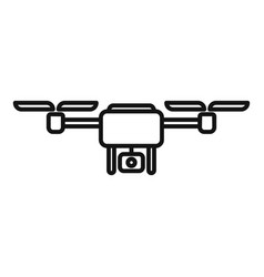 Big Camera Drone Icon Outline Vehicle