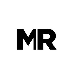 Letter M And R Mr Logo Design Template Minimal