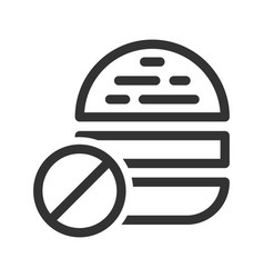 No Fast Food Icon