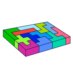 Pentomino Puzzle Isometric