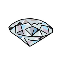 Diamond Color Line Icon Precious Stones