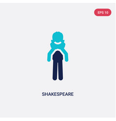 Two Color Shakespeare Icon From Literature