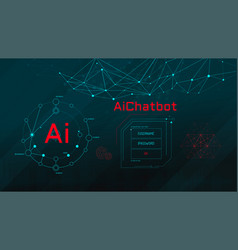 Abstract Futuristic Infographic With Ai Digital