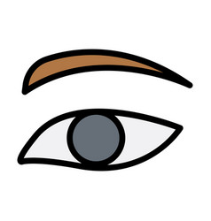 Eye Color Line Icon