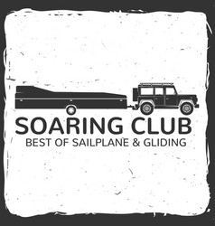 Gliding Club Retro Badge