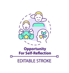 Opportunity For Self-reflection Concept Icon