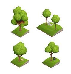 Tree Swing Icon Set