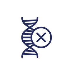 Non Genetically Modified Non-gmo Line Icon