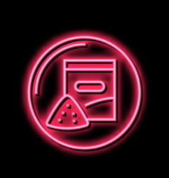 Snacks Department Store Neon Glow Icon