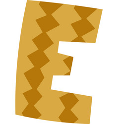 E Letter Childish Alphabet