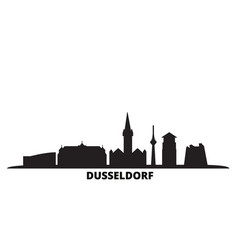 Germany Dusseldorf City Skyline Isolated