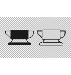 Black Blacksmith Anvil Tool Icon Isolated