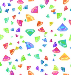 Jewelry gemstones gold fashion seamless pattern Vector Image