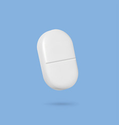 Realistic White Pills 3d Drugs Capsules And