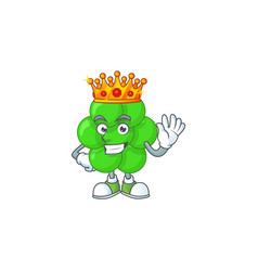 A Charming King Staphylococcus Aureus Cartoon