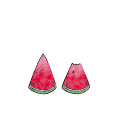 Watermelon Small Cut Size 2 Slices Transparent