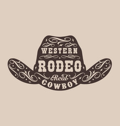 Western Rodeo Vintage Poster Monochrome