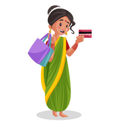 Indian Marathi Woman Cartoon