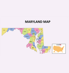 Maryland Map District Map Of In 2020