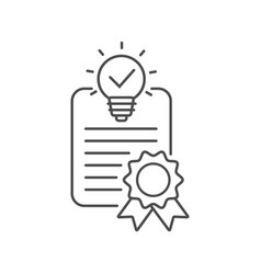 Patent Ideas Confirmation Certificate Design