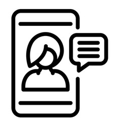 Phone Training Icon Outline Style