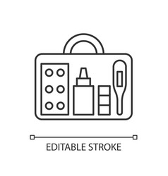 Small First Aid Kit Linear Icon