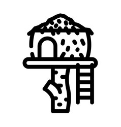 Tree House Line Icon