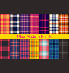 Ultra Modern Plaid Bundles Textile Design