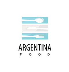 Argentina Food Restaurant Logo With