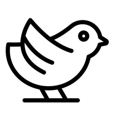 Fly Sparrow Icon Outline Bird Flight