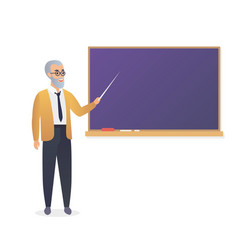 Senior Teacher Old Man Professor Standing