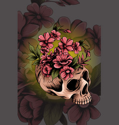 Skull Flower Vase