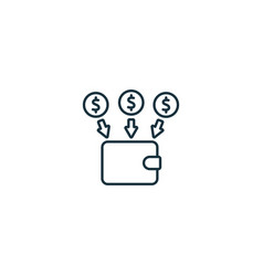 Gross Income Icon Monochrome Simple Sign From