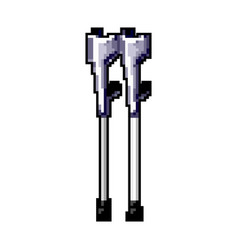 Health Crutch Medical Game Pixel Art