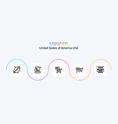 Usa Line 5 Icon Pack Including Party Decoration