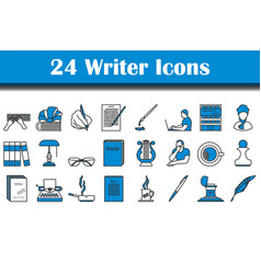 Writer Icon Set