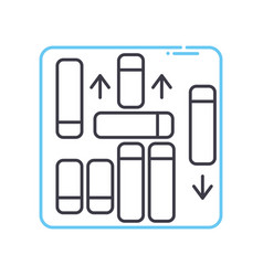 Complex Puzzle Line Icon Outline Symbol