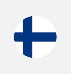 Finland Finnish Round Circle Country Flag Banner