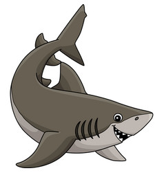 Lemon Shark Cartoon Colored Clipart