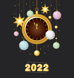 New Year 2022 Clock