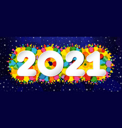 2021 Colorful Confetti Dark Night Bg