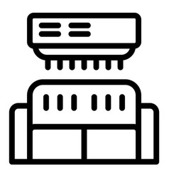 Living Room Air Conditioner Icon Outline