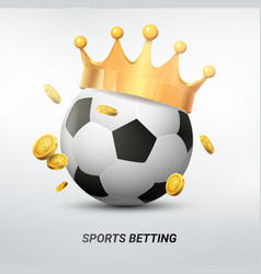 Sport Bet Soccer Ball Crown Game