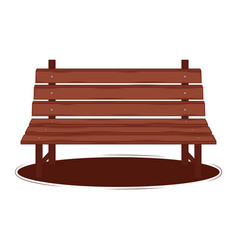 Wooden Bench Groovy Retro Cartoon Lovely Heart