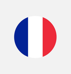 France French Round Circle Country Flag Banner