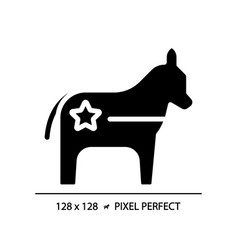 Pixel Perfect Democratic Party Glyph Style Icon