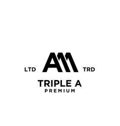 Triple A Aaa Letter Logo Icon Design