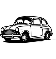 Car - Black And White Isolated Icon