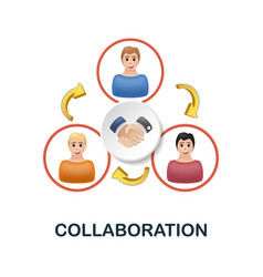 Collaboration Icon 3d From Company Value