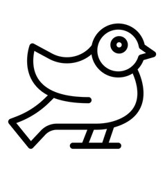 World Sparrow Day Icon Outline Bird Flight